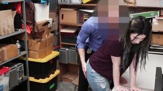 Punished Shoplifting Slut Gets Spanked And Fucked Hard By Her Boss