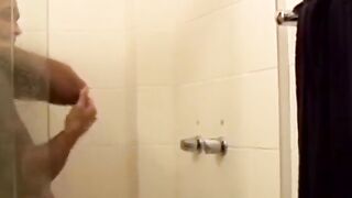 Rough Shower Masturbation - Brazillian Hunk Jacks Off In The Bathroom
