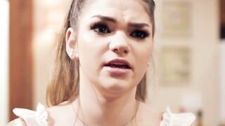 Athena Faries Gets Pounded Hard After Intense Lingerie Stocking Blowjob