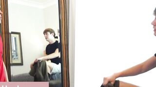 Teenage Cutie's First Time Blowjob - Petite Teenager Mouth-Fucks A Huge Dick