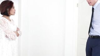 Redheaded Step-Mother's Rough Sex Lesson with Her Teenage Stepson