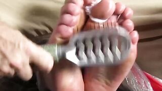 Bondaged Bound Foot Worship with Hot Guy's Feet & Toes Tease You Senseless