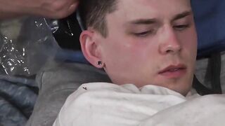 Dominant Top Guy Stroking Submissive Bottom Boy - SebKanexAaron