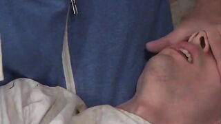 Dominant Top Guy Stroking Submissive Bottom Boy - SebKanexAaron