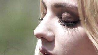 Lesbian Desert Darlings - Redhead Babe Fingers Brunette's Ass
