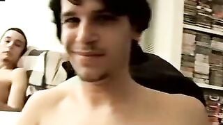 Three Hunks Share Their Big Dicks in Group Masturbation Session