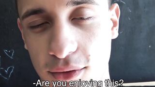 Huge-Dick Latin Stud Fucks Bareback & Facializes Twink's Ass