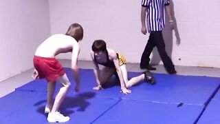 Rough-House Wrestling Action with Hot Twinks - Gay Boys Fight Naked