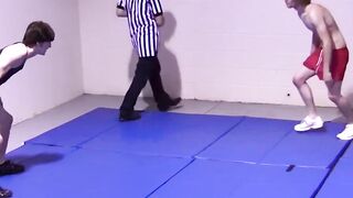 Rough-House Wrestling Action with Hot Twinks - Gay Boys Fight Naked