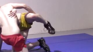 Rough-House Wrestling Action with Hot Twinks - Gay Boys Fight Naked