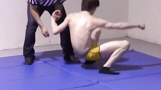 Rough-House Wrestling Action with Hot Twinks - Gay Boys Fight Naked