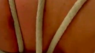 Bondage Babe Struggles And Suffers As Dominatrix Torments Her With Whips
