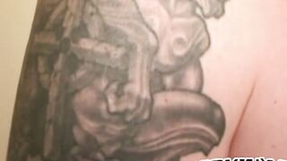 Tatted-Up Hunk Jacks Off For The Camera - Hot Amateur Masturbation