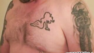 Tatted-Up Hunk Jacks Off For The Camera - Hot Amateur Masturbation