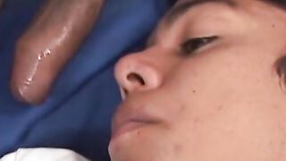 Latina MILF Gets Deep Throat Blowjob & Facial In Gloryhole