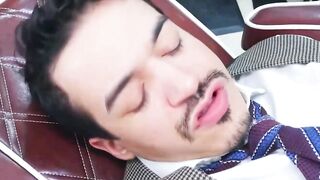 Classy & Dominant Hunk Fucks His Client Bareback in High-End Salon