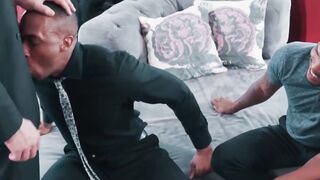 Three Way Threesome - Anal Play with Hot Guys Giving Each Other Pleasure