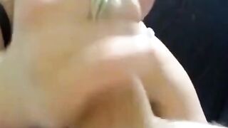 Amateur Blonde Babe Gives Hand Job And Swallows Small Dick In POV Style