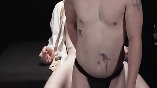 Hardcore Anal Threesome - Big Dick Daddy Fucks Two Blondes In Ass