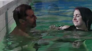 Pool Side Seductress - Hot Blonde Teacher Fucks Her Student In Pool