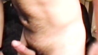Hairiest Guy Ever - Unshaven Bear Jerking Off In His Own Home