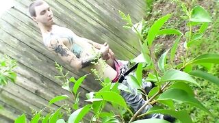 Outdoor Masturbation Sessions - Sexy Inked Babe Jerks Off For The Camera