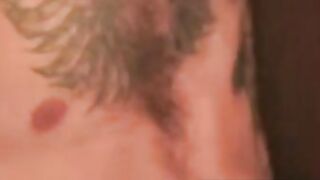 Men's Room Shower Jerk-Off Session with Big Load