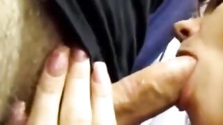 Amateur Office Girl's Deepthroat Skills in Bosses Private Office