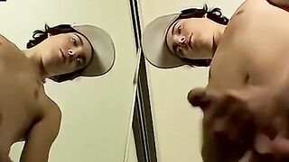 Blinx's Mirror Masturbation - Solo Male Jerk-Off Session
