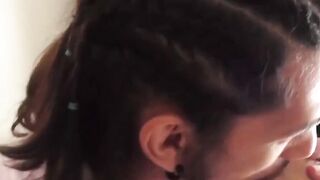 Emotional Amateur Anal Play Session With Glass Dildo And Stroked Dick