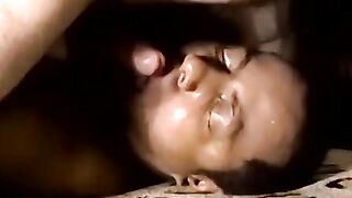 Ebony Huge Dick Threesome - Deepthroat Blowjob Sloppy Wet Mess