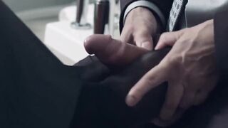 Classy Suited Hunk Compilation with Sock Fetish & Footjob