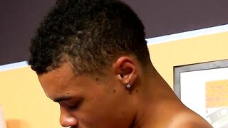 Black Twinks Bareback Threesome" or "Three's The Charm: Black Boys Unleashed