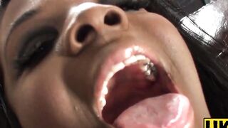 UK Sub Slut Passionate Anal Threesome with Big Boobs MILF