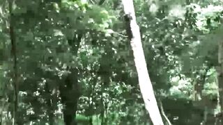 Outdoor Twink Threesome - Big Dick Hunk Fucks Two Hot Guys Raw