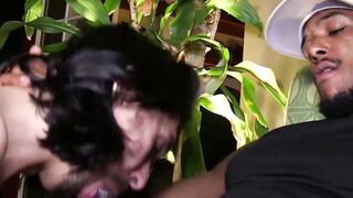 Asian hottie enjoys extreme blowjob with huge cock in POV