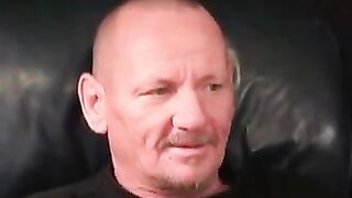 Mature Guy Jacks Off With Ink - Solo Male Masturbation
