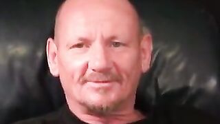 Mature Guy Jacks Off With Ink - Solo Male Masturbation