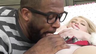 Big Black Dick Stretches Little Red Pussy - Izzy Wilде & Micah Martinx