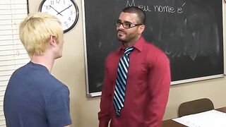 Classroom Fucks - Handsome Twink Gets A Hard Lesson In Anal