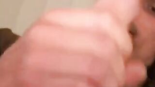 Skinny Amateur's Small Erect Dick Gets A Huge Facial
