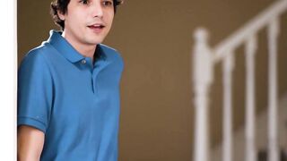 Step-Mother's Kitchen Surprise - StepSon Catches Mom Naked & Fucks Her