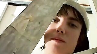 Twinks Confessional - Teen Jerks Off In Public Bathroom