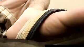 Hairy Jocks Foot Fetish - Solo Masturbation & Big Dick