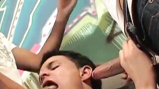 3way raw anal action with kinky teen boys in ass-fucking frenzy