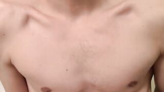 Hairy Hunk Jerks Off & Blasts Load of Hot Semen