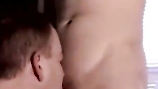 Chubby Older Daddy Fucks barely legal Guy And Gets A Facial Load