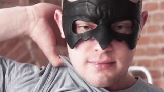Masked Hunk Unmasked In Hardcore Anal Threesome