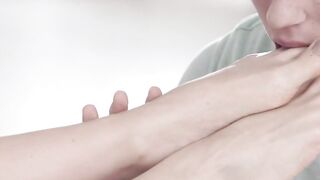 Foot Job Heaven #3 - Foot-Job Goddess Gives Her Boyfriend A Toe Sucking Blowjob