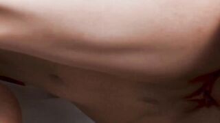 Thick Red Head Teen Filled With Two Huge Dicks In A Hardcore Threesome